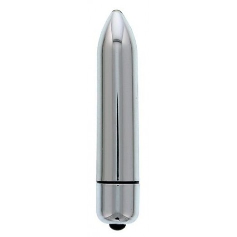 Серебристый мини-вибратор CLIMAX BULLET - 8,5 см.